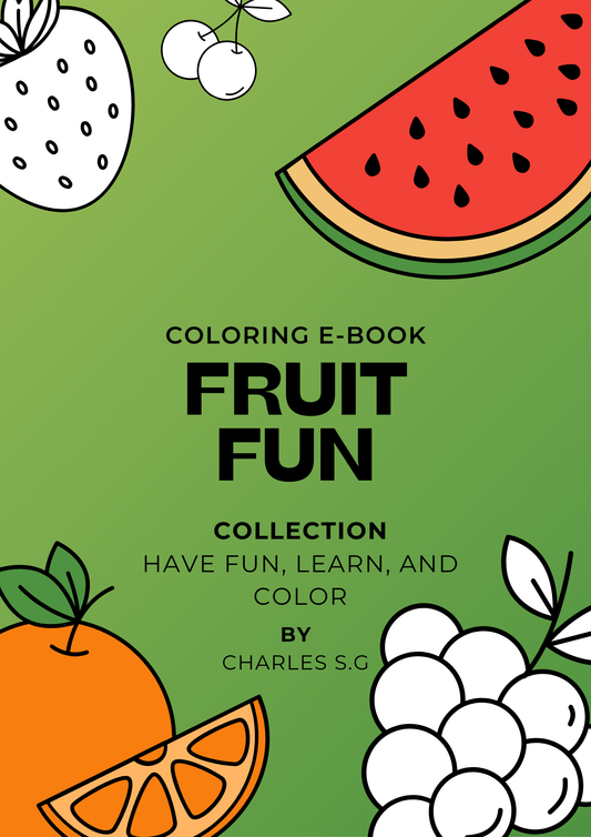Fruit Fun – English Coloring Book for Kids: Learn Colors, Words & Creativity